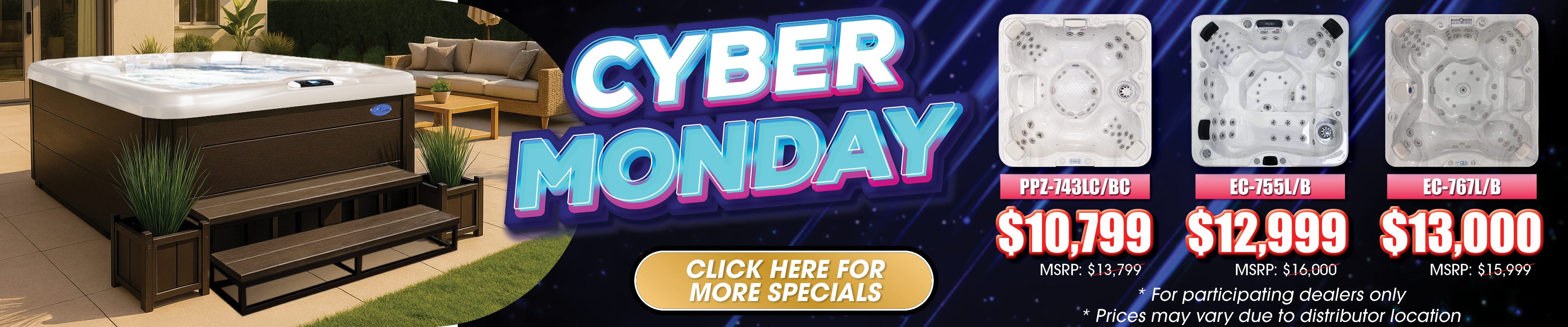 Calspas hot tub being used in a family setting - Manassas